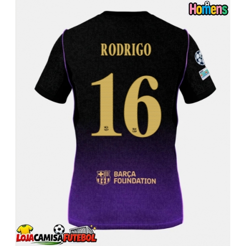 Camisa de Futebol Barcelona Rodri Hernandez #16 Equipamento Secundário 2026-27 Manga Curta
